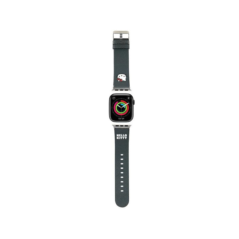 Řemínek Hello Kitty pro Apple Watch 38/40/41mm - černý