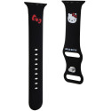 Řemínek Hello Kitty pro Apple Watch 42/44/45/49mm černý