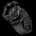 Řemínek Kingxbar CYF140 2v1 pro Apple Watch 45 mm - černý
