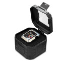 Řemínek Kingxbar CYF140 2v1 pro Apple Watch 45 mm - černý
