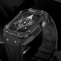 Řemínek Kingxbar CYF140 2v1 pro Apple Watch 45 mm - černý