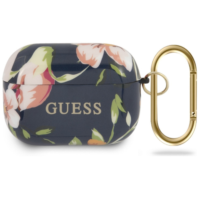 Kryt Guess GUACAPTPUBKFL03 pro AirPods Pro - modrá/modrá