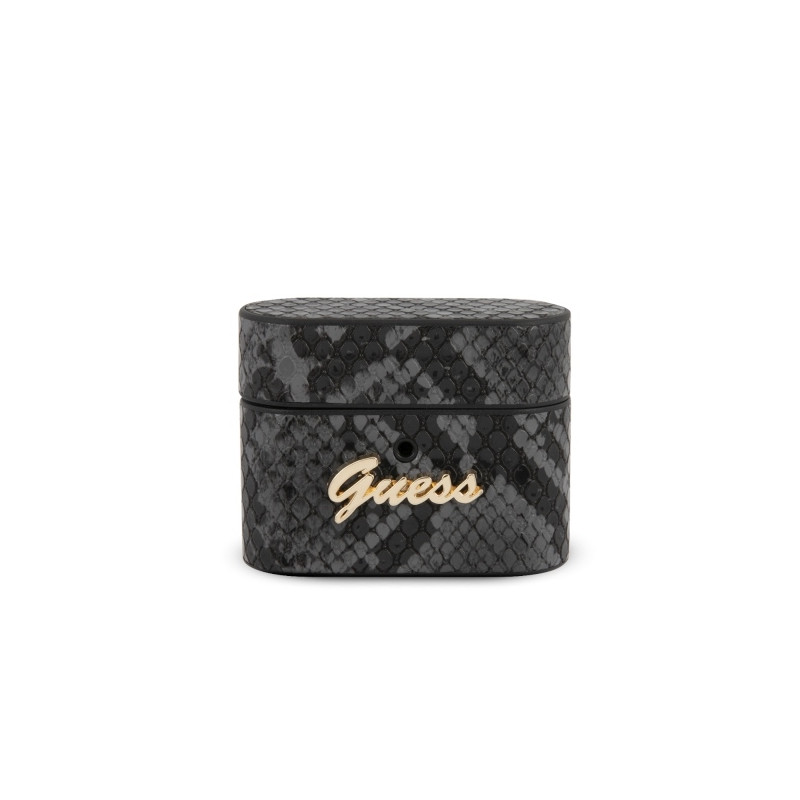 Pouzdro Guess GUACAPPUNSSMLBK pro AirPods Pro - black/black python
