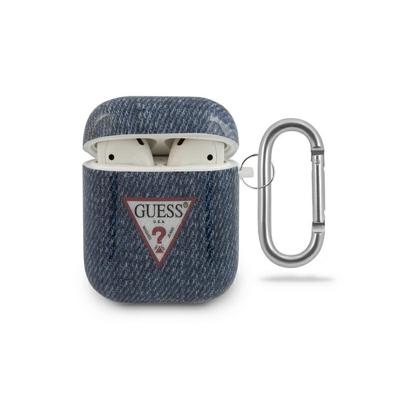 Kryt Guess GUACA2TPUJULDB pro Apple AirPods - navy/dark blue Jeans