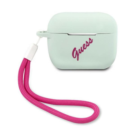 Ochranné pouzdro Guess GUACAPLSVSBF pro AirPods Pro - modrá/fuchsiov