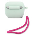 Ochranné pouzdro Guess GUACAPLSVSBF pro AirPods Pro - modrá/fuchsiov