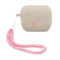 Guess GUACAPLSVSGP silikonové pouzdro AirPods Pro - šedá/růžová
