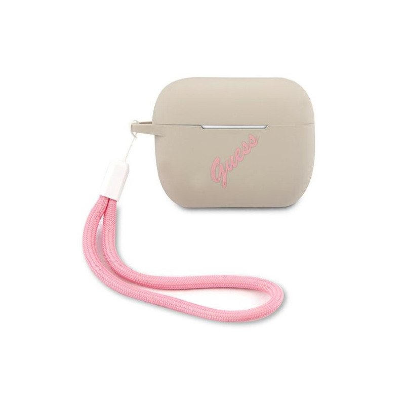 Ochranné pouzdro Guess GUACAPLSVSGP pro AirPods Pro - šedá/růžová