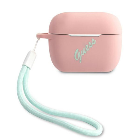 Kryt Guess GUACAPLSVSPG pro AirPods Pro – rose green