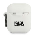 Pouzdro Karl Lagerfeld CHOUPETTE pro AirPods 1/2 - white