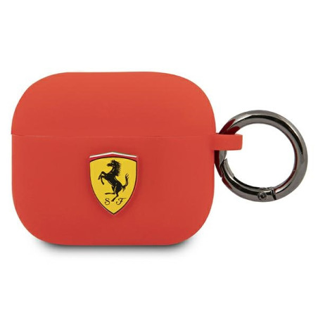 Kryt Ferrari FEA3SILRE pro AirPods 3 - červená