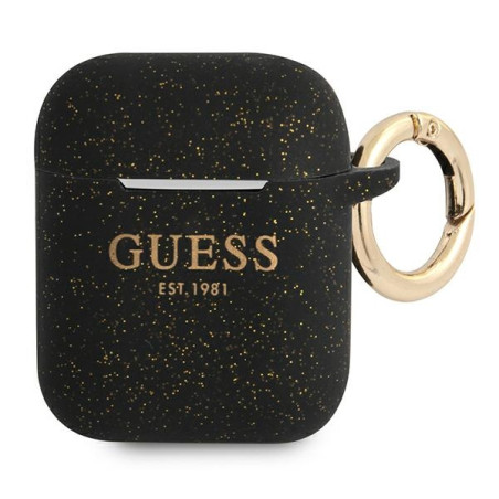 Pouzdro Guess GUA2SGGEK na AirPods 1/2 černé