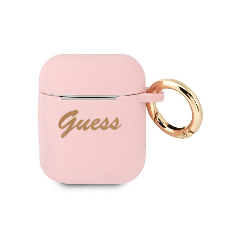 Kryt Guess GUA2SSSI pro AirPods 1/2 - pink/pink