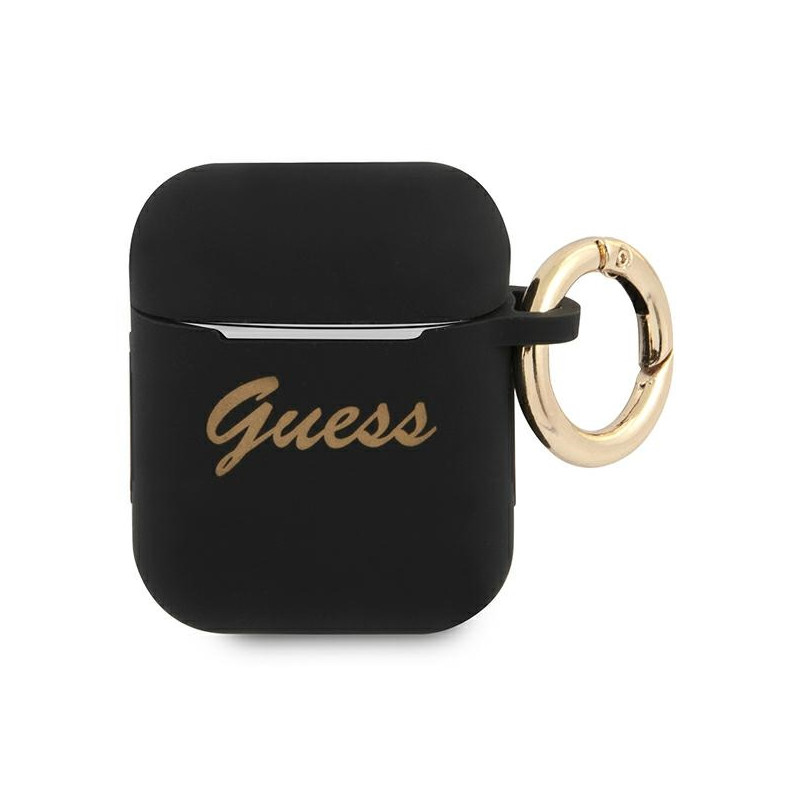 Kryt Guess GUA2SSSK pro Apple AirPods - černá/černá