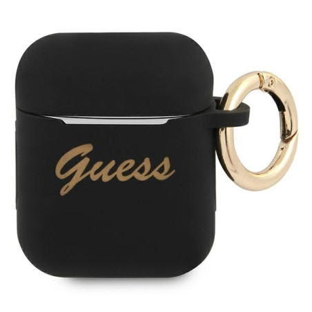 Kryt Guess GUA2SSSK pro Apple AirPods - černá/černá