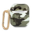 Pouzdro Guess GUA2UCAMA pro Apple AirPods – zelená camo
