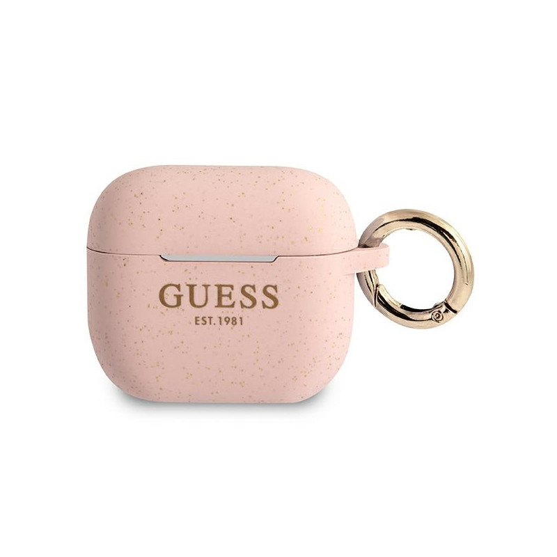 Kryt Guess GUA3SGGEP pro Apple AirPods 3 - růžová