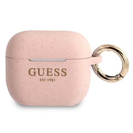 Kryt Guess GUA3SGGEP pro Apple AirPods 3 - růžová