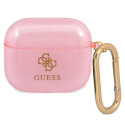 Kryt Guess GUA3UCG4GP pro AirPods 3 – růžová Glitter
