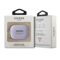 Pouzdro Guess GUAPSGGEU pro AirPods Pro - fialová glitter