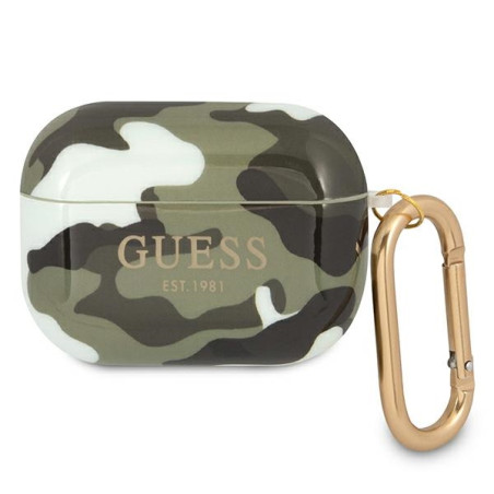 Pouzdro Guess GUAPUCAMA pro AirPods Pro – camouflage