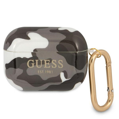 Pouzdro Guess GUAPUCAMG pro AirPods Pro - camo černé