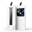 DUX DUCIS Strap LD Magnetický silikonový řemínek pro Apple Watch 42/44/45/49, černo-oranžový