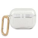Kryt GUESS GUAPUCG4GT pro AirPods Pro - transparentní glitter