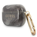 Kryt Guess GUAPUNMK pro AirPods Pro - černý Marble