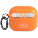 Karl Lagerfeld CHOUPETTE HEAD pouzdro pro AirPods 3 - oranžová