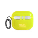 Pouzdro Karl Lagerfeld Choupette Head pro AirPods 3 - žluté