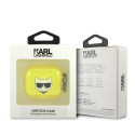 Pouzdro Karl Lagerfeld Choupette Head pro AirPods 3 - žluté