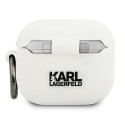 Pouzdro Karl Lagerfeld Choupette pro AirPods 3 - bílá