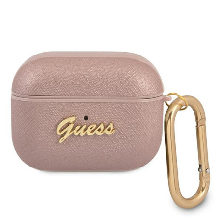 Pouzdro Guess GUAPSASMP pro AirPods Pro - růžová/pink