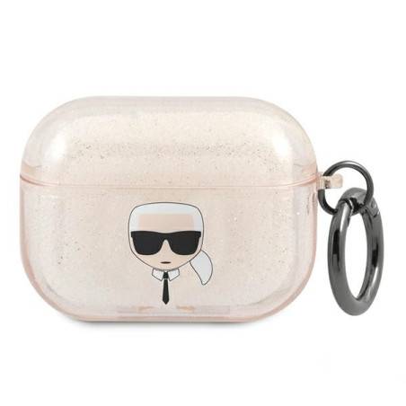 Pouzdro Karl Lagerfeld KARL'S HEAD pro AirPods Pro - zlatá