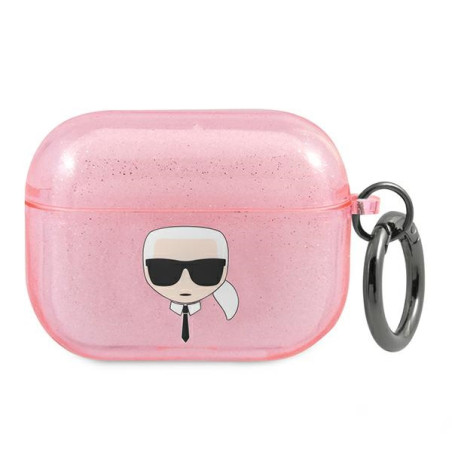 Karl Lagerfeld KARL'S HEAD pouzdro pro AirPods Pro - růžové