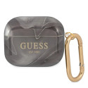Kryt Guess Marble pro AirPods 3 - černá/černá
