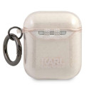 Pouzdro Karl Lagerfeld KARL'S HEAD pro AirPods 1/2 - zlaté