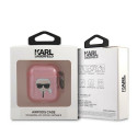 Pouzdro Karl Lagerfeld KLA2UKHGP pro AirPods růžové