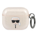 Pouzdro Karl Lagerfeld KARL'S HEAD pro AirPods 3 - zlaté