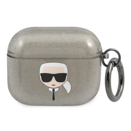 Pouzdro Karl Lagerfeld KARL'S HEAD pro AirPods 3 - černé
