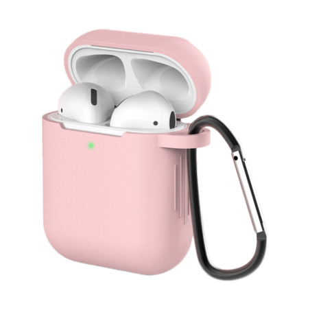 Pouzdro Hurtel pro AirPods 1 / AirPods 2 – růžová