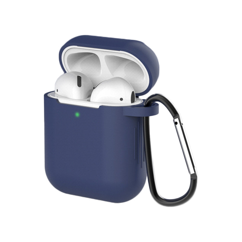 Pouzdro Hurtel pro AirPods 1 / AirPods 2 - modré