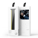 DUX DUCIS Strap LD Magnetický silikonový řemínek pro Apple Watch 42/44/45/49, černo-žlutý