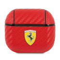 Kryt Ferrari FESA3CARE pro AirPods 3 - červená