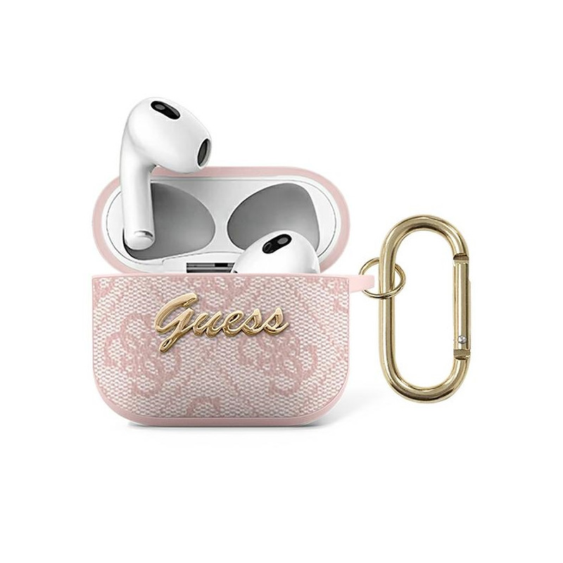 Pouzdro Guess 4G GUA34GSMP pro AirPods 3 - růžová