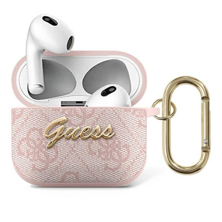 Pouzdro Guess 4G pro AirPods 3 - růžová