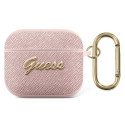 Pouzdro Guess GUA3SASMP pro AirPods 3 - růžová