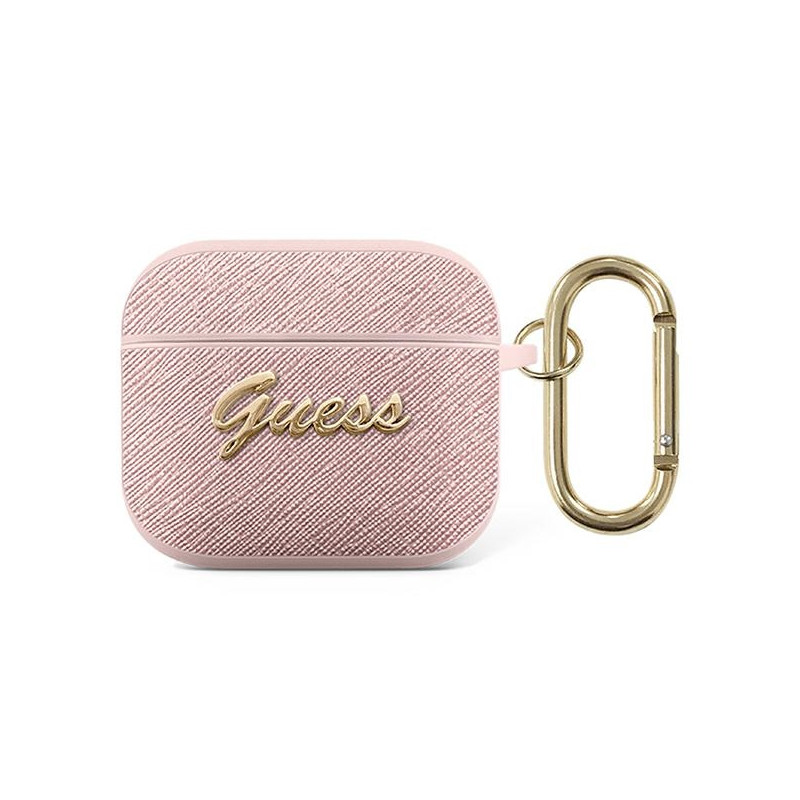Pouzdro Guess GUA3SASMP pro AirPods 3 - růžová/pudrová