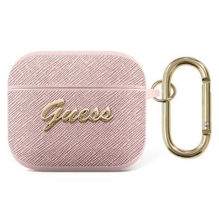 Pouzdro Guess GUA3SASMP pro AirPods 3 - růžová